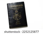 Small photo of Cairo, Egypt, January 18 2023: Jordanian passport Identity for citizens, Kingdom of Jordan Hashemite Passport with Jordan's coat of arms issued to citizens of Jordan by civil status department