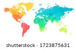 world map color bright... | Shutterstock .eps vector #1723875631