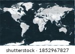 world map   dark black... | Shutterstock . vector #1852967827