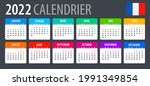 2022 calendar   vector template ... | Shutterstock .eps vector #1991349854