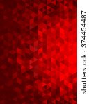 red abstract geometric triangle ... | Shutterstock .eps vector #374454487