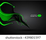 Abstract Black Green Background