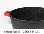 Small photo of Stockpot - Non-stick marble coating inside. Overhead heat-resistant plastic handles