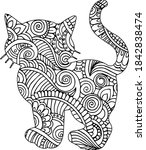 Cat Coloring Book For Adult Cat ...