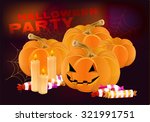 halloween. party on halloween.... | Shutterstock .eps vector #321991751