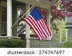 An American Flag Out In The...