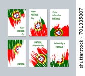 portugal patriotic cards for... | Shutterstock .eps vector #701335807