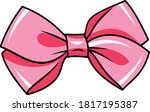Bow Vector Illustration Pink...