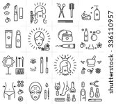 modern icons set of cosmetics ... | Shutterstock .eps vector #336110957