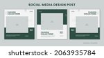 set of 3 editable templates... | Shutterstock .eps vector #2063935784