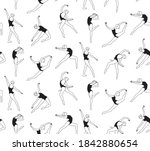 seamless pattern on a white... | Shutterstock .eps vector #1842880654