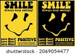 retro smiley face illustration... | Shutterstock .eps vector #2069054477