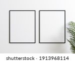 two vertical 8x10 black frame... | Shutterstock . vector #1913968114