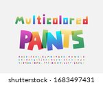 Multicolored Paints Alphabet...