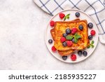 French toast with blueberries ...