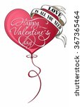 balloon heart | Shutterstock .eps vector #367365464