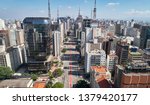 aerial view of avenida paulista ... | Shutterstock . vector #1379420177