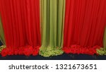 curtain backdrop background | Shutterstock . vector #1321673651