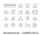 architecture icons.... | Shutterstock .eps vector #2168513211