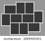 blank college frame photo part... | Shutterstock .eps vector #2009405351