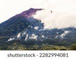 Small photo of Mount Kerinci (Gunung Kerinci) is the highest mountain in Sumatra, the highest volcano and the highest peak in Indonesia with an altitude of 3805 masl, located in the Kerinci Seblat National Park area