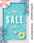 summer vector background with... | Shutterstock .eps vector #1949574634