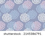 seamless pattern with hydrangea ... | Shutterstock .eps vector #2145386791