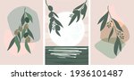 set of abstract boho... | Shutterstock .eps vector #1936101487
