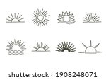 collection of line design with... | Shutterstock .eps vector #1908248071