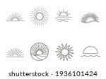 collection of line design with... | Shutterstock .eps vector #1936101424