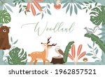 collection of woodland... | Shutterstock .eps vector #1962857521