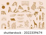 collection of line design with... | Shutterstock .eps vector #2022339674