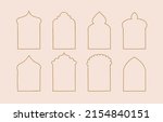 collection of line design with... | Shutterstock .eps vector #2154840151