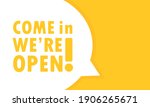 we are open banner. welcome... | Shutterstock .eps vector #1906265671