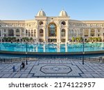 Small photo of LUSAIL CITY, QATAR - JUNE 18, 2022: Place Vendome Mall is a new mall located in the city of Lusail. The design is an open concept and is inspired by classic French-style architecture.