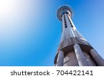Skytower, the famous landmark of Auckland, New Zealand