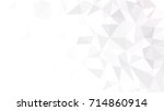 gray white polygonal background ... | Shutterstock .eps vector #714860914