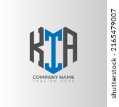 KIA letter logo creative design with vector graphic