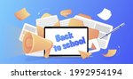 back to school. the first day... | Shutterstock .eps vector #1992954194