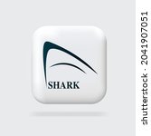 shark logo design. minimalistic ... | Shutterstock .eps vector #2041907051