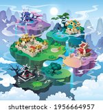 level maps for game.... | Shutterstock .eps vector #1956664957