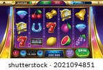main screen for slots games.... | Shutterstock .eps vector #2021094851