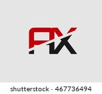 abstract letter ax logo design... | Shutterstock .eps vector #467736494
