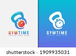 gym time logo design. abstract... | Shutterstock .eps vector #1909935031