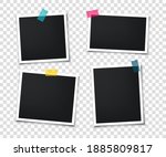 set of retro photo frames with... | Shutterstock .eps vector #1885809817