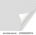 curled page with shadow on... | Shutterstock .eps vector #1900858954