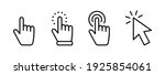 hand pointer icons. pointer... | Shutterstock .eps vector #1925854061