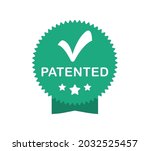 patented stamp badge. patented... | Shutterstock .eps vector #2032525457