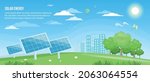 solar energy. alternative... | Shutterstock .eps vector #2063064554