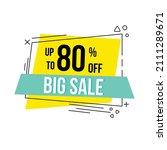 big sale modern banner design... | Shutterstock .eps vector #2111289671